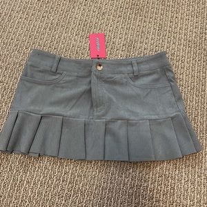 Mini skirt soft denim